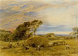 John Linnell The Harvest Field painting